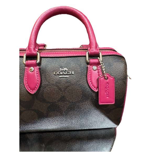 Coach Handbags - Coach Signature Mini Rowan Crossbody (Brown) - NWT (CH469)